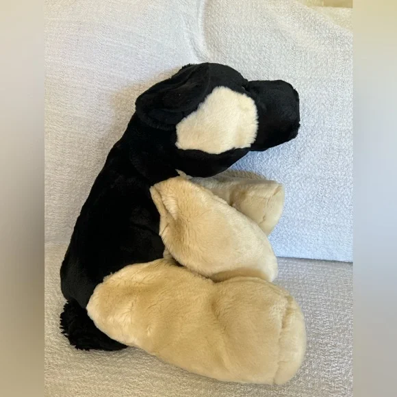 Plush Black and Cream German Shepherd Dog Toy So Soft! - Picture 4 of 6